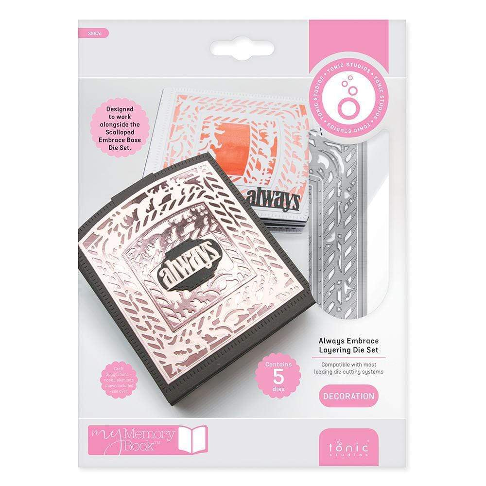 Tonic Studios Die Cutting Tonic Studios - Always Embrace Layering Die Set - 3587E