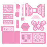 Load image into Gallery viewer, Tonic Studios Die Cutting Tonic Studios - Beautiful Butterfly Tiered Box Die Set - 4103E
