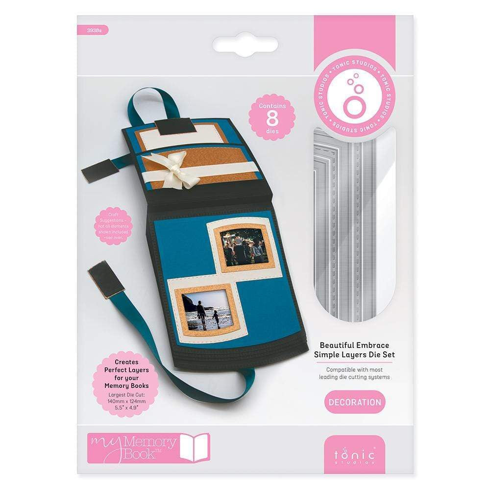 Tonic Studios Die Cutting Tonic Studios - Beautiful Embrace Simple Layers Die Set - 3938E