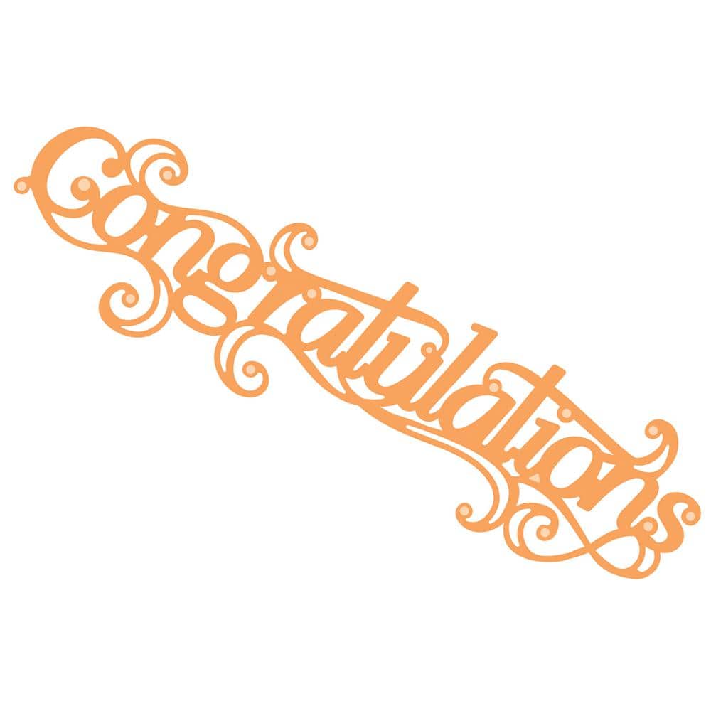 Tonic Studios Die Cutting Tonic Studios - Congratulations - Sentiment Die Set - 3850E
