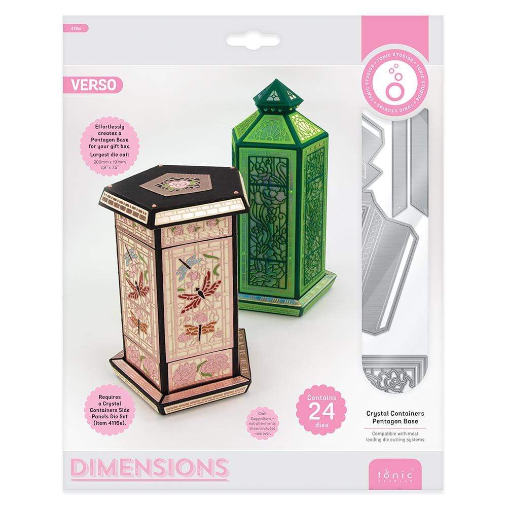Tonic Studios Die Cutting Tonic Studios - Crystal Containers - Pentagon Base - 4118E