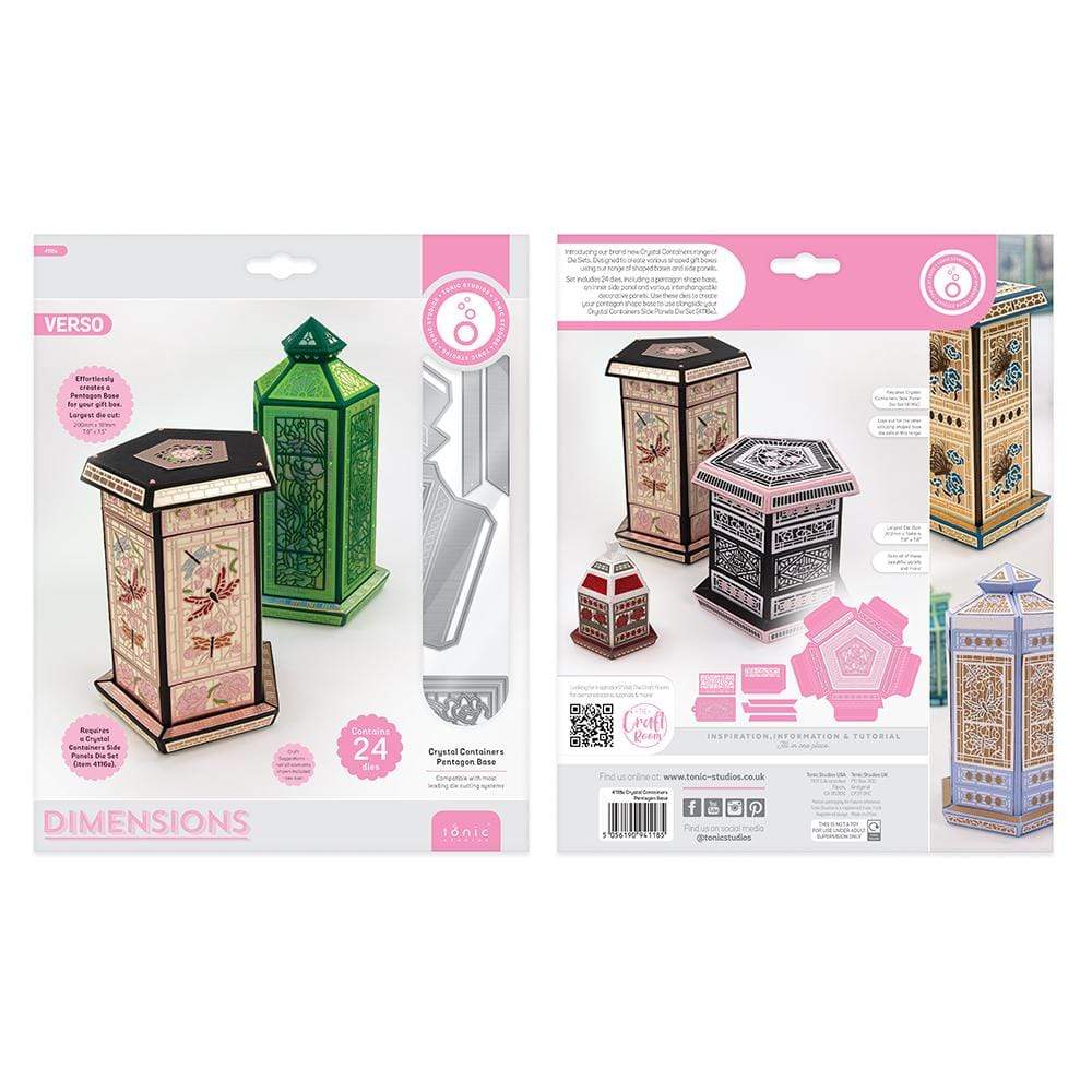 Tonic Studios Die Cutting Tonic Studios - Crystal Containers - Pentagon Base - 4118E