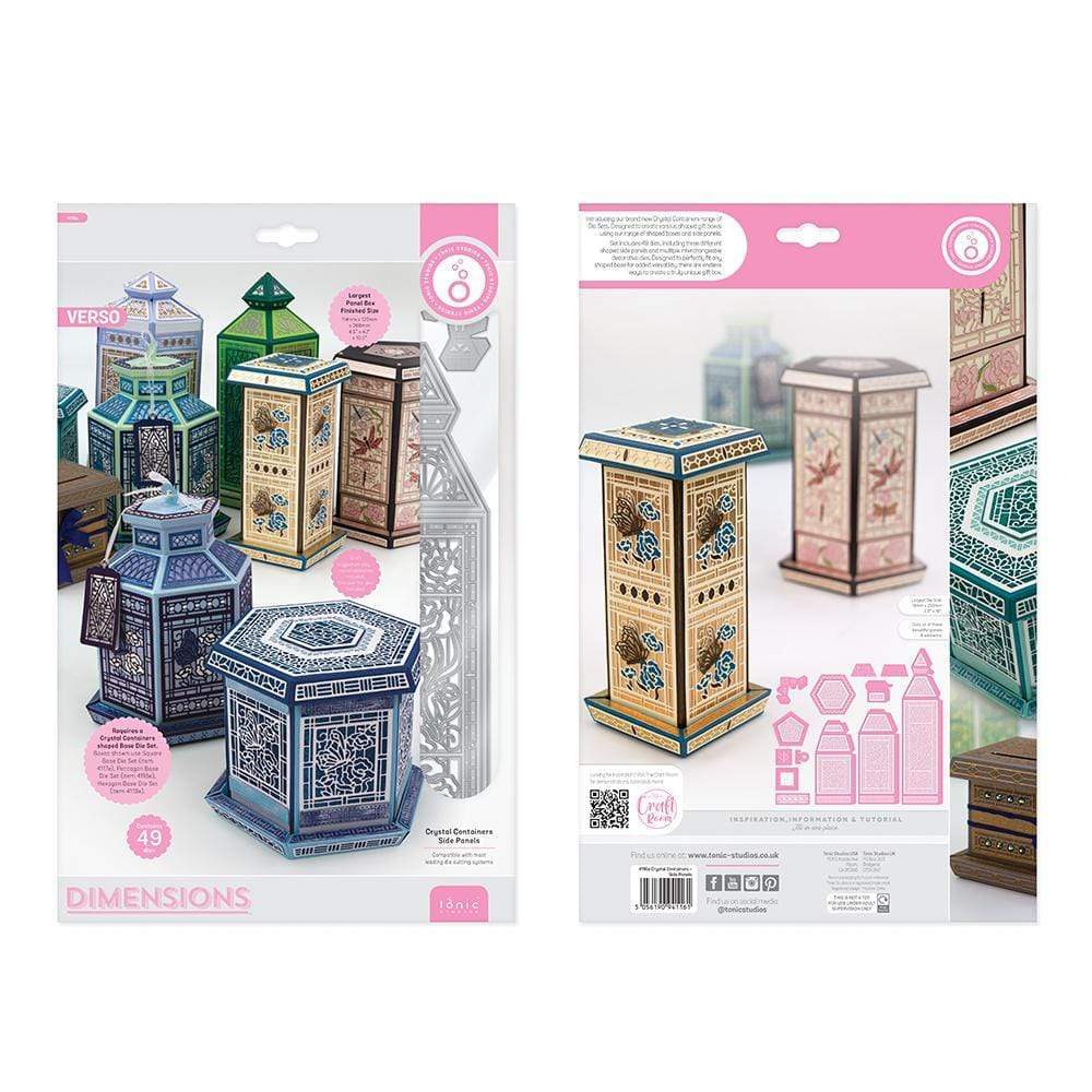 Tonic Studios Die Cutting Tonic Studios - Crystal Containers - Side Panels - 4116E