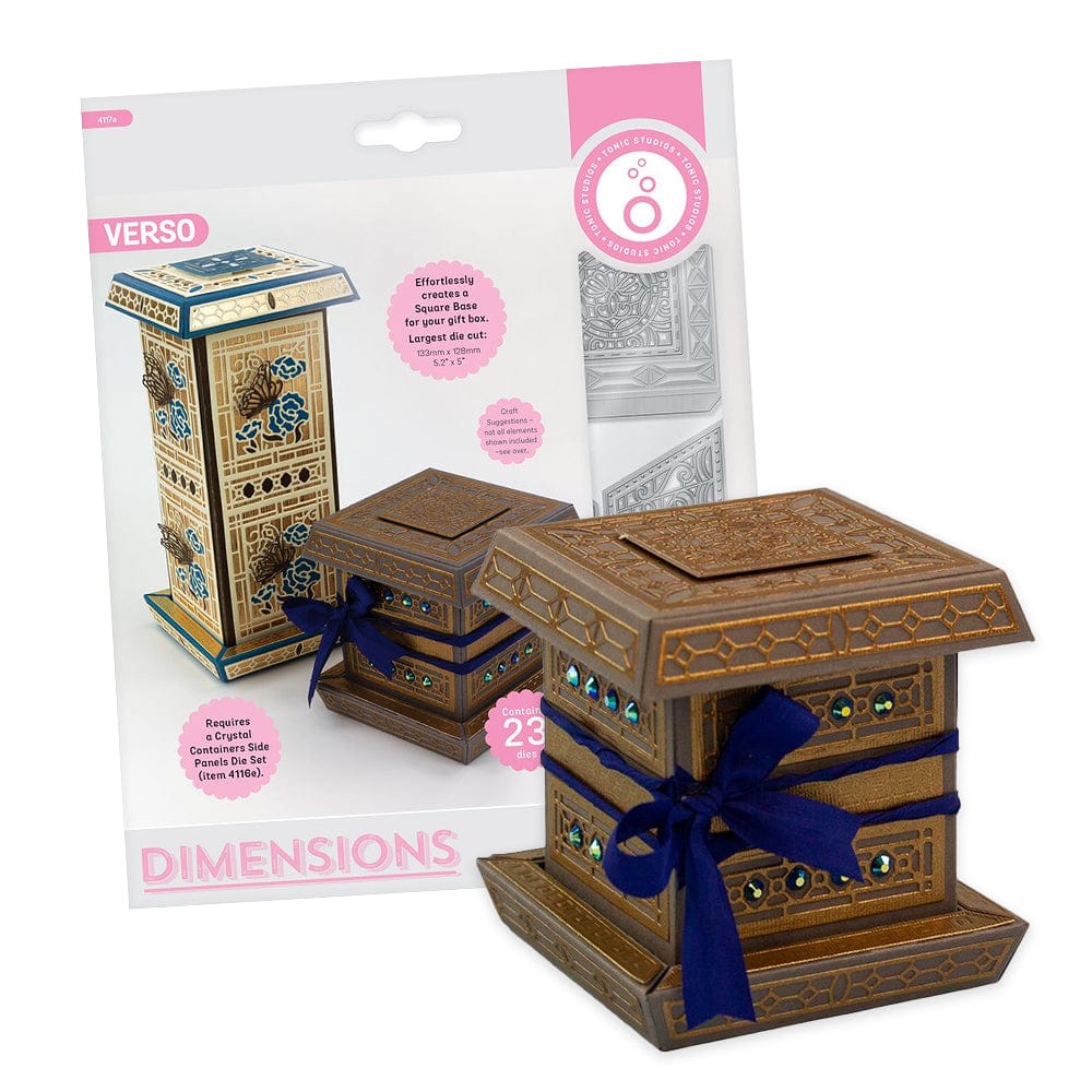 Tonic Studios Die Cutting Tonic Studios - Crystal Containers - Square Base - 4117E