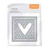 Load image into Gallery viewer, Tonic Studios Die Cutting Tonic Studios - Cutesy Heart Patchwork Square Die Set  - 4423E
