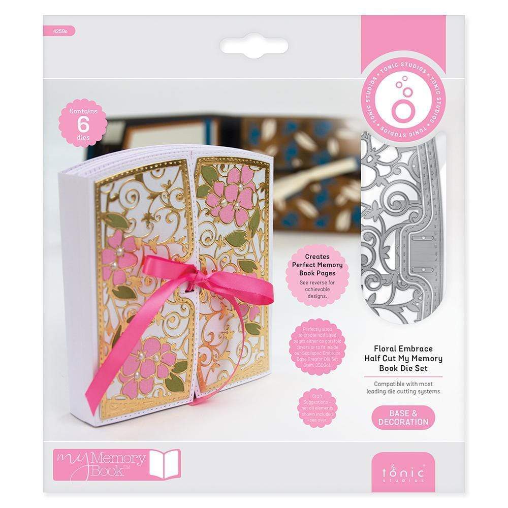 Tonic Studios Die Cutting Tonic Studios - Floral Embrace Half Cut My Memory Book - 4259E