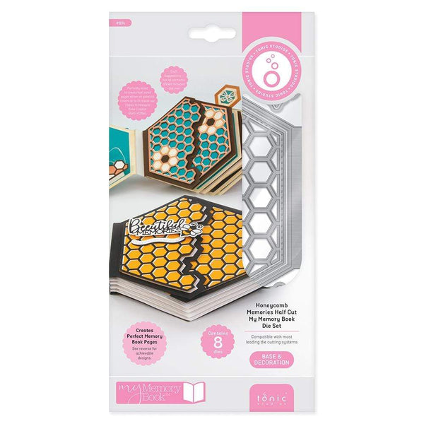 Tonic Studios Die Cutting Tonic Studios - Honeycomb Memories Half Cut My Memory Book Die Set - 4127E