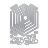 Load image into Gallery viewer, Tonic Studios Die Cutting Tonic Studios - Hopes In Hexagon Base Creator Die Set - 4126E