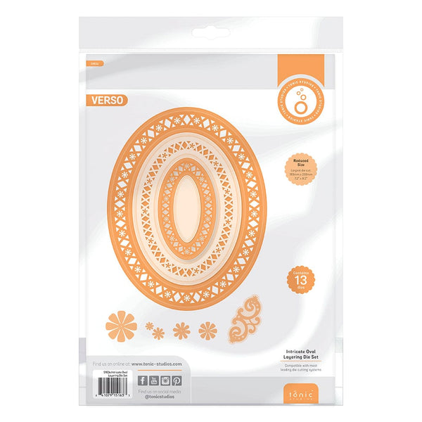 Tonic Studios Die Cutting Tonic Studios - Intricate Oval Layering Die Set - 5163E