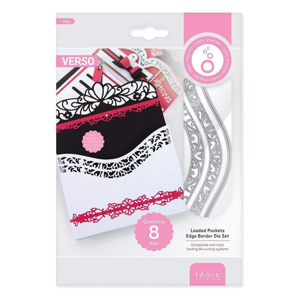 Tonic Studios Die Cutting Tonic Studios - Loaded Pockets - Edge Border Die Set - 3920E