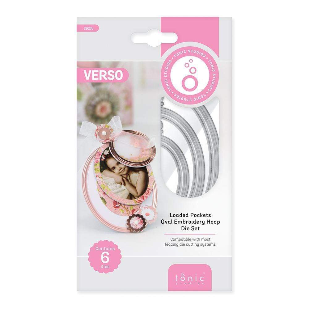 Tonic Studios Die Cutting Tonic Studios - Loaded Pockets - Oval Embroidery Hoop - 3923E