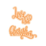 Load image into Gallery viewer, Tonic Studios Die Cutting Tonic Studios - Love Is... / Cherish The Moment - Duo Sentiment Die Set - 4236E