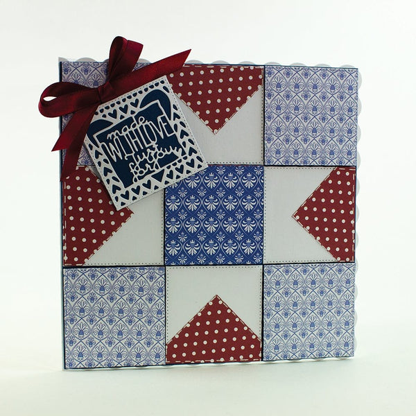 Tonic Studios Die Cutting Tonic Studios - Made With Love Patchwork Die Set  - 4422E
