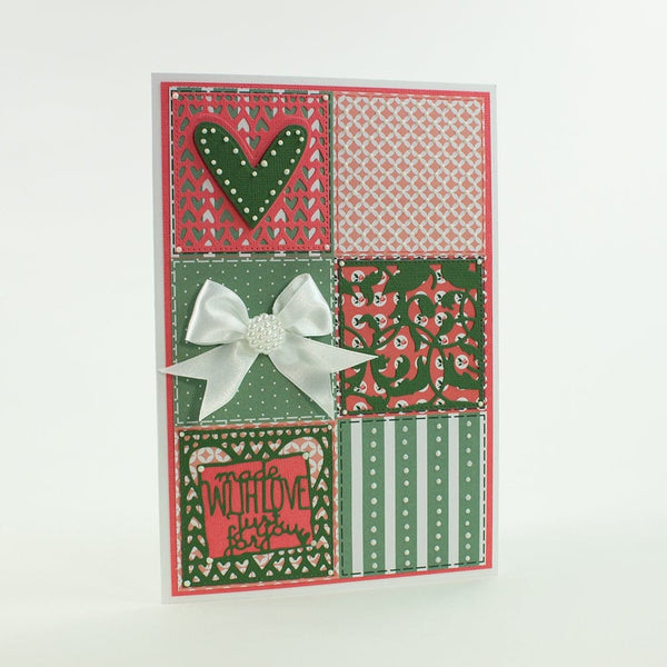 Tonic Studios Die Cutting Tonic Studios - Made With Love Patchwork Die Set  - 4422E