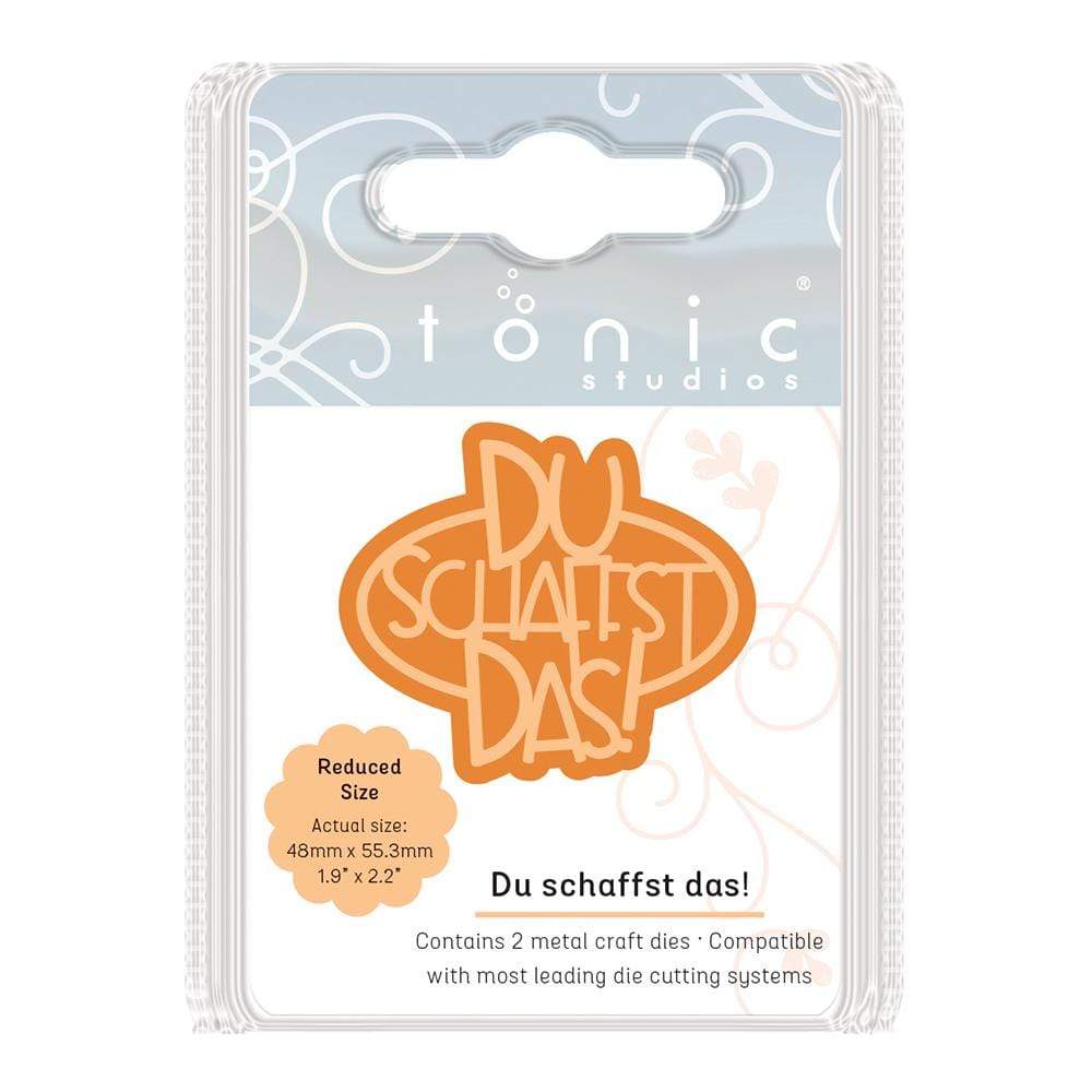 Tonic Studios Die Cutting Tonic Studios - Mini-Momente Grüße Stanzschablone Set - Du schaffst Das! - 2479E