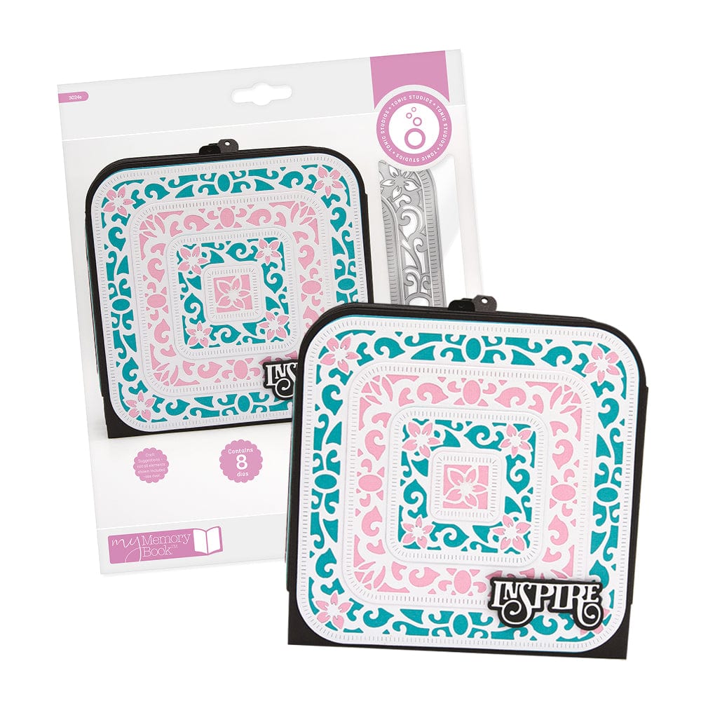 Tonic Studios Die Cutting Tonic Studios - My Memory Book - Filigree Floral Layering Die Set - 3024E
