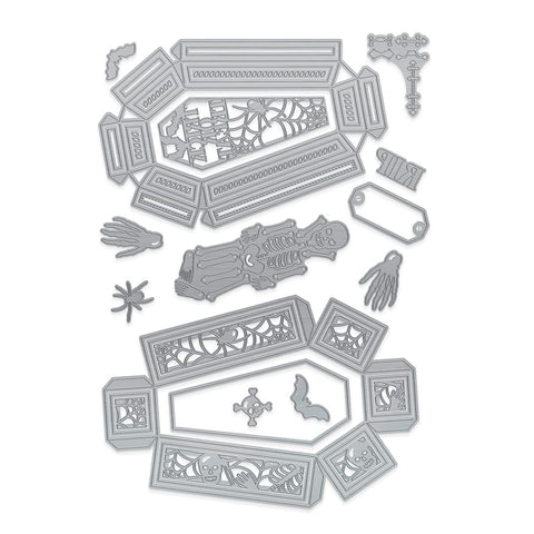 Tonic Studios Die Cutting Tonic Studios - Spooky Coffin Treat Box Die Set - 5140e