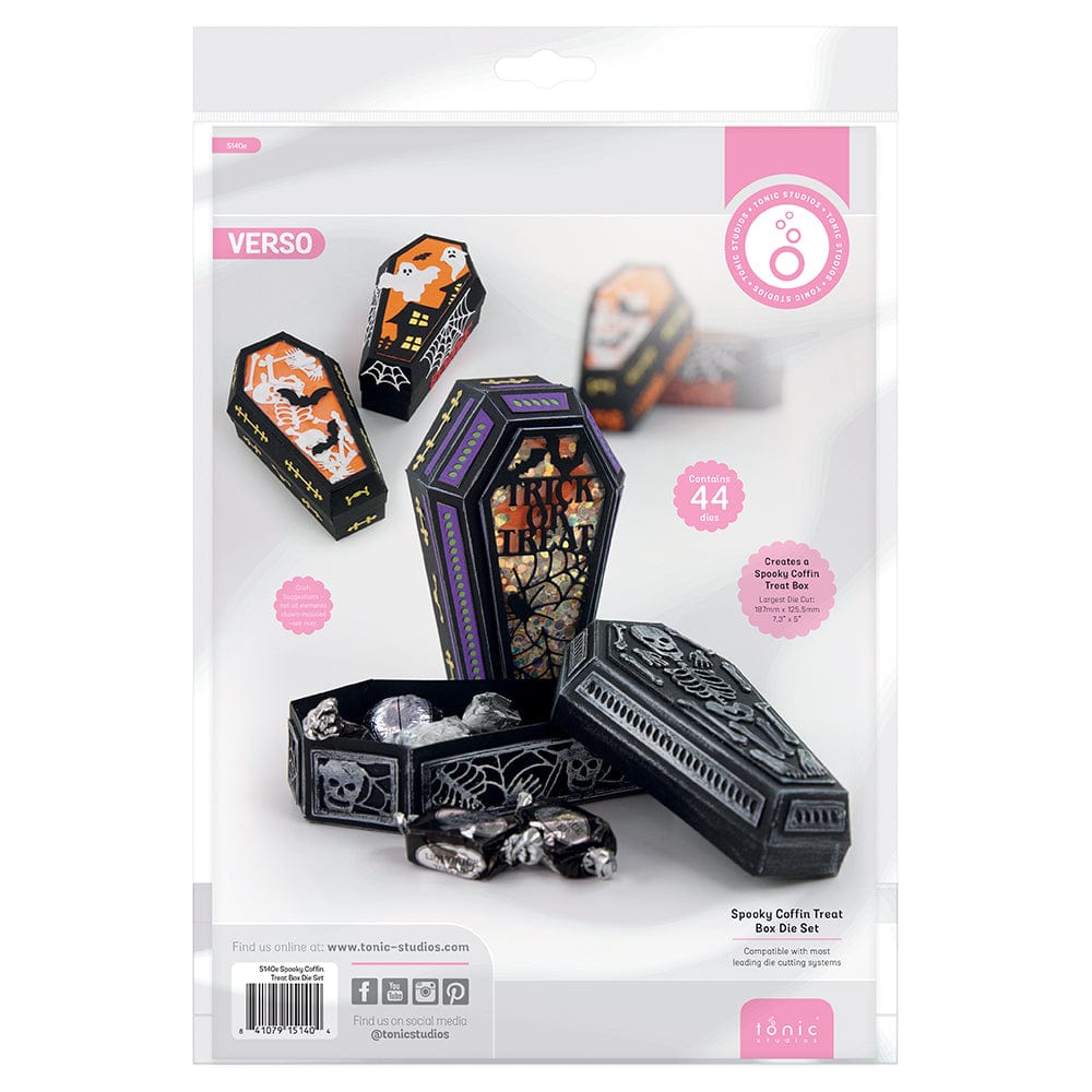 Tonic Studios Die Cutting Tonic Studios - Spooky Coffin Treat Box Die Set - 5140e