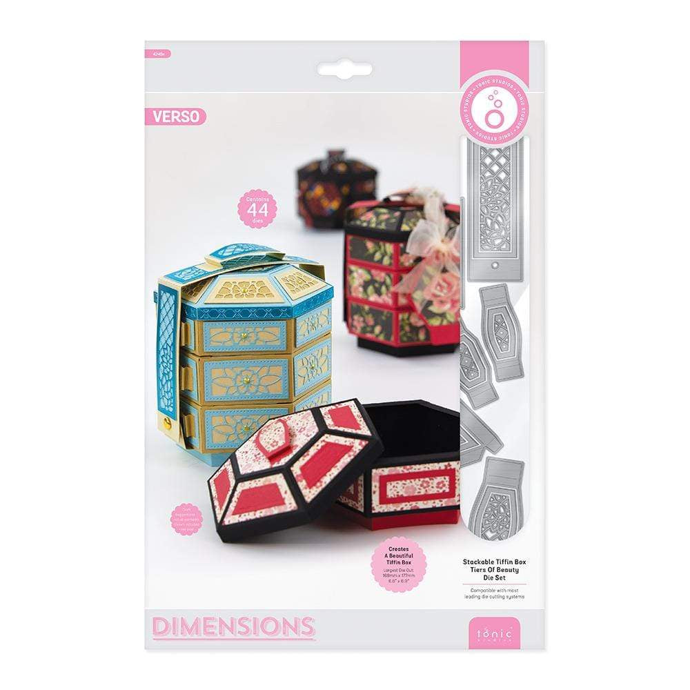 Tonic Studios Die Cutting Tonic Studios - Stackable Tiffin Box - Tiers Of Beauty Die Set - 4249E