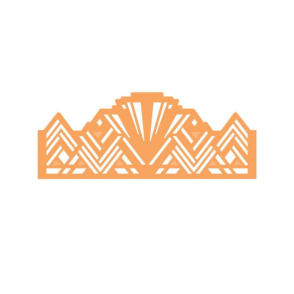 Tonic Studios Die Cutting Tonic Studios - Staggered Art Deco Header Fold Die Set  - 4395E