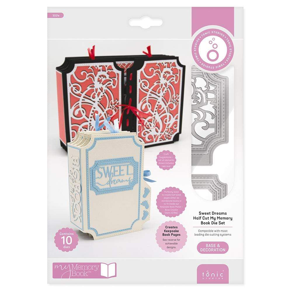 Tonic Studios Die Cutting Tonic Studios - Sweet Dreams Half Cut My Memory Book Die Set - 3321E
