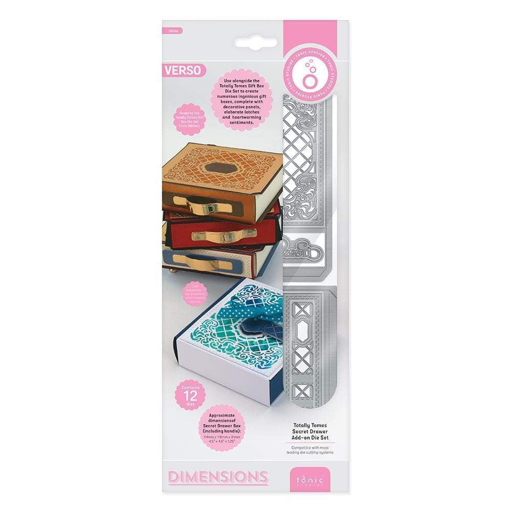 Tonic Studios Die Cutting Tonic Studios - Totally Tomes - Secret Drawer Add-on Die Set - 3804E