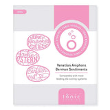 Load image into Gallery viewer, Tonic Studios Die Cutting Tonic Studios - Venetian Amphora Deutsche Grüße Stanzschablone Set - 3275E