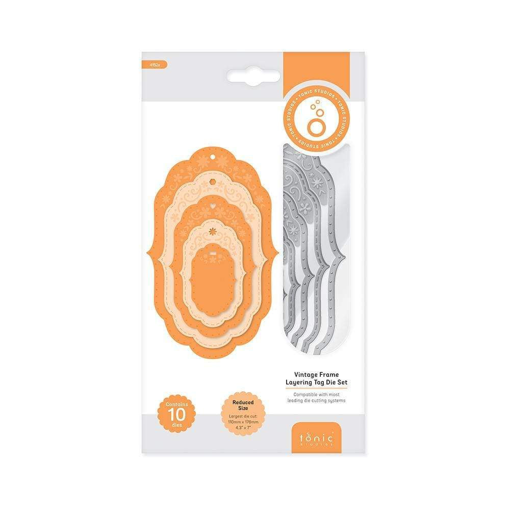 Tonic Studios Die Cutting Tonic Studios - Vintage Frame Layering Tag Die Set - 4152E