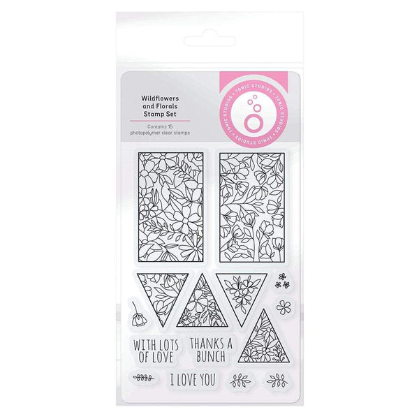Tonic Studios Die Cutting Tonic Studios - Wildflowers and Florals Stamp Set - 4567E