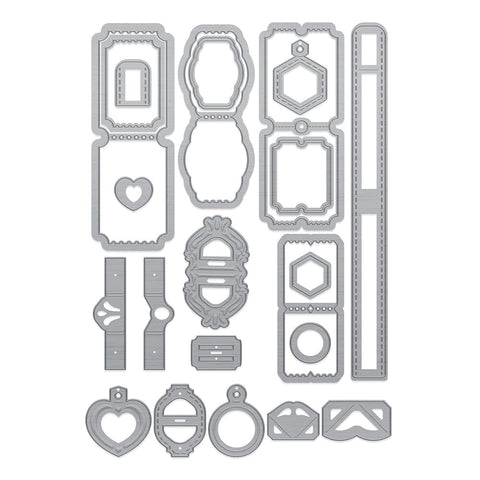 Tonic Studios Die Cutting Tonic - Tickets & Trinkets Die & Stamp Set - 5238e