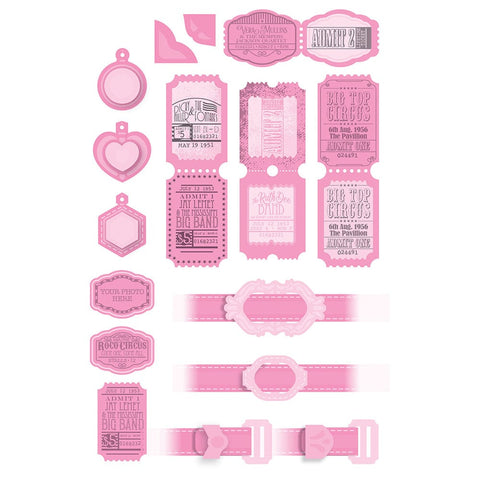 Tonic Studios Die Cutting Tonic - Tickets & Trinkets Die & Stamp Set - 5238e