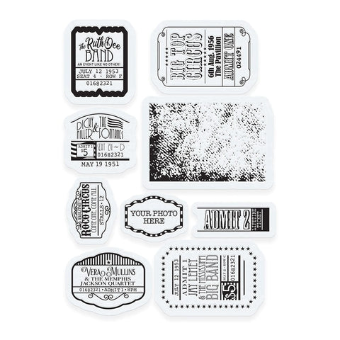 Tonic Studios Die Cutting Tonic - Tickets & Trinkets Die & Stamp Set - 5238e