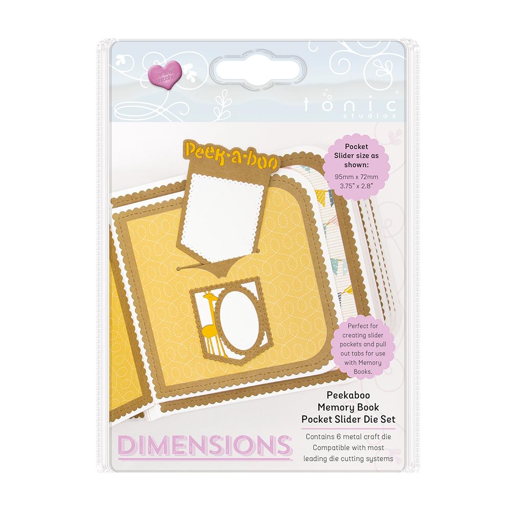 Tonic Studios Dimensions Tonic Studios - Dimensions - Peekaboo Memory Book Pocket Slider Die Set - 2506E