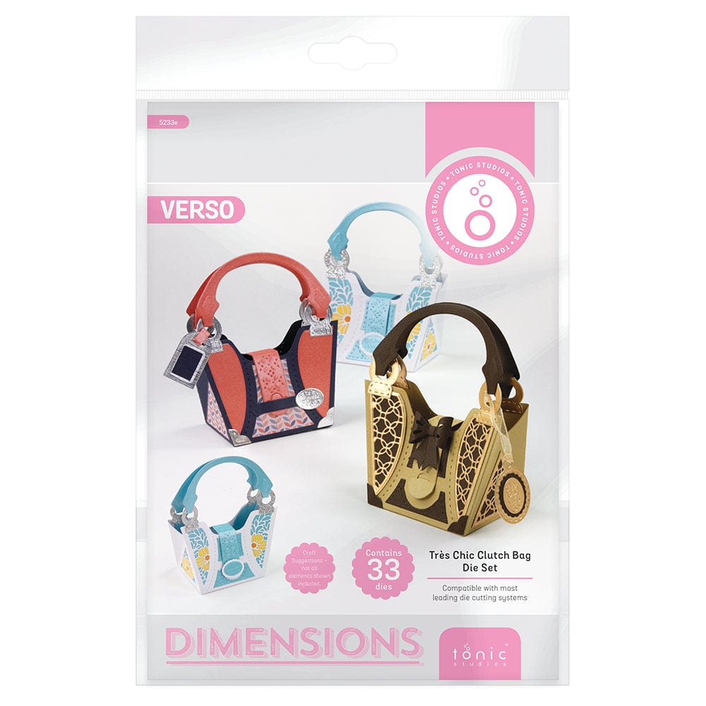 Tonic Studios Dimensions Tonic Studios - Dimensions - Tres Chic Handbag Gift Box Die Set - 5233e