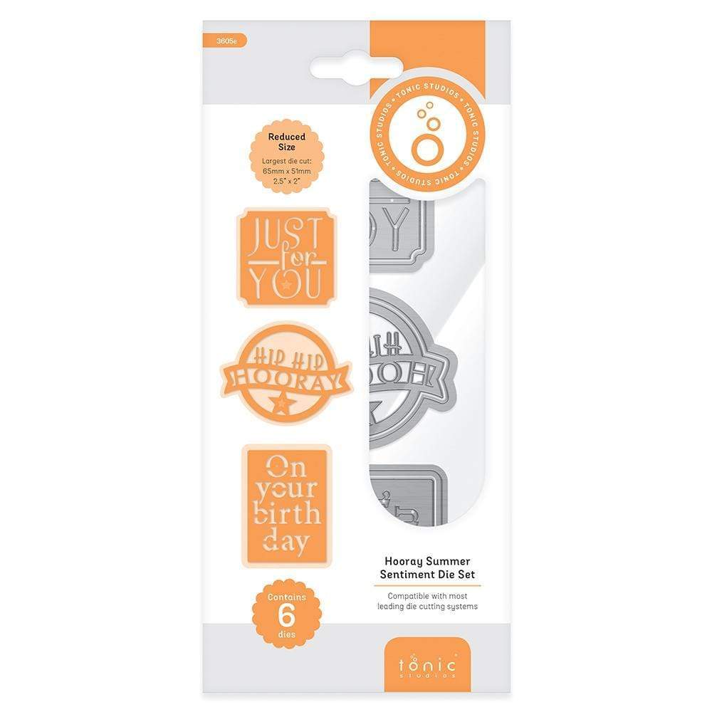 Tonic Studios Dimensions Tonic Studios - Hooray Summer Sentiment Die Set - 3605E