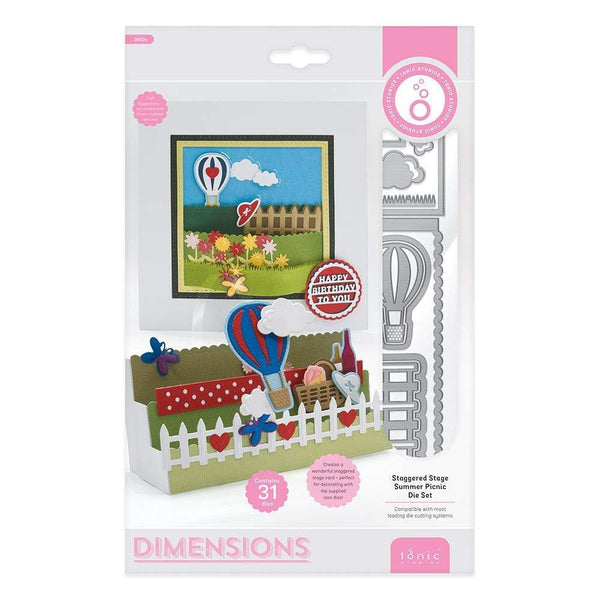 Tonic Studios Dimensions Tonic Studios - Staggered Stage Summer Picnic Die Set - 3602E