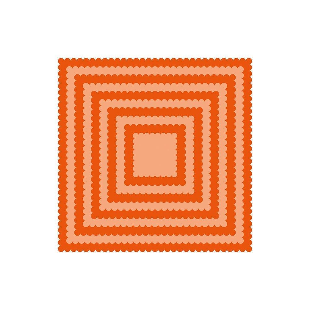 Tonic Studios Essentials Tonic Studios - Essentials - A2 Layering Basics Scalloped Squares Die Set - 1453e