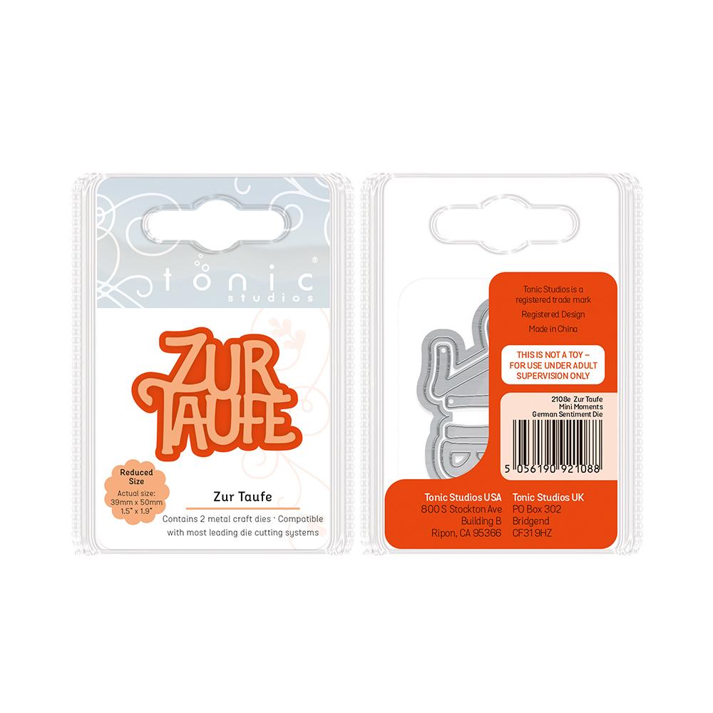 Tonic Studios Essentials Tonic Studios - Mini-Momente Grüße Stanzschablone - Zur Taufe - Deutsche - 2108E