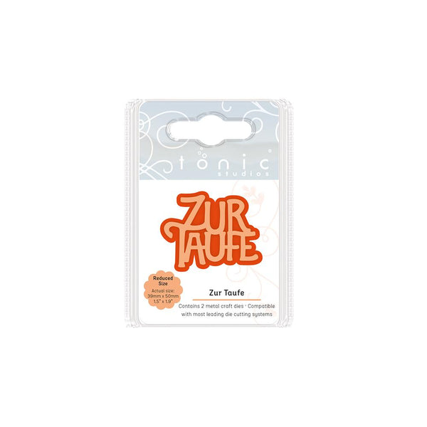 Tonic Studios Essentials Tonic Studios - Mini-Momente Grüße Stanzschablone - Zur Taufe - Deutsche - 2108E