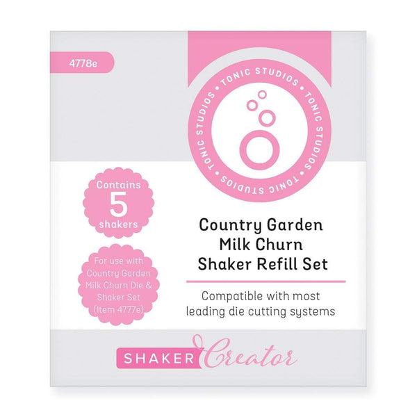 Tonic Studios Shaker Creator Country Garden Milk Churn Shaker Refill Set - 4778E