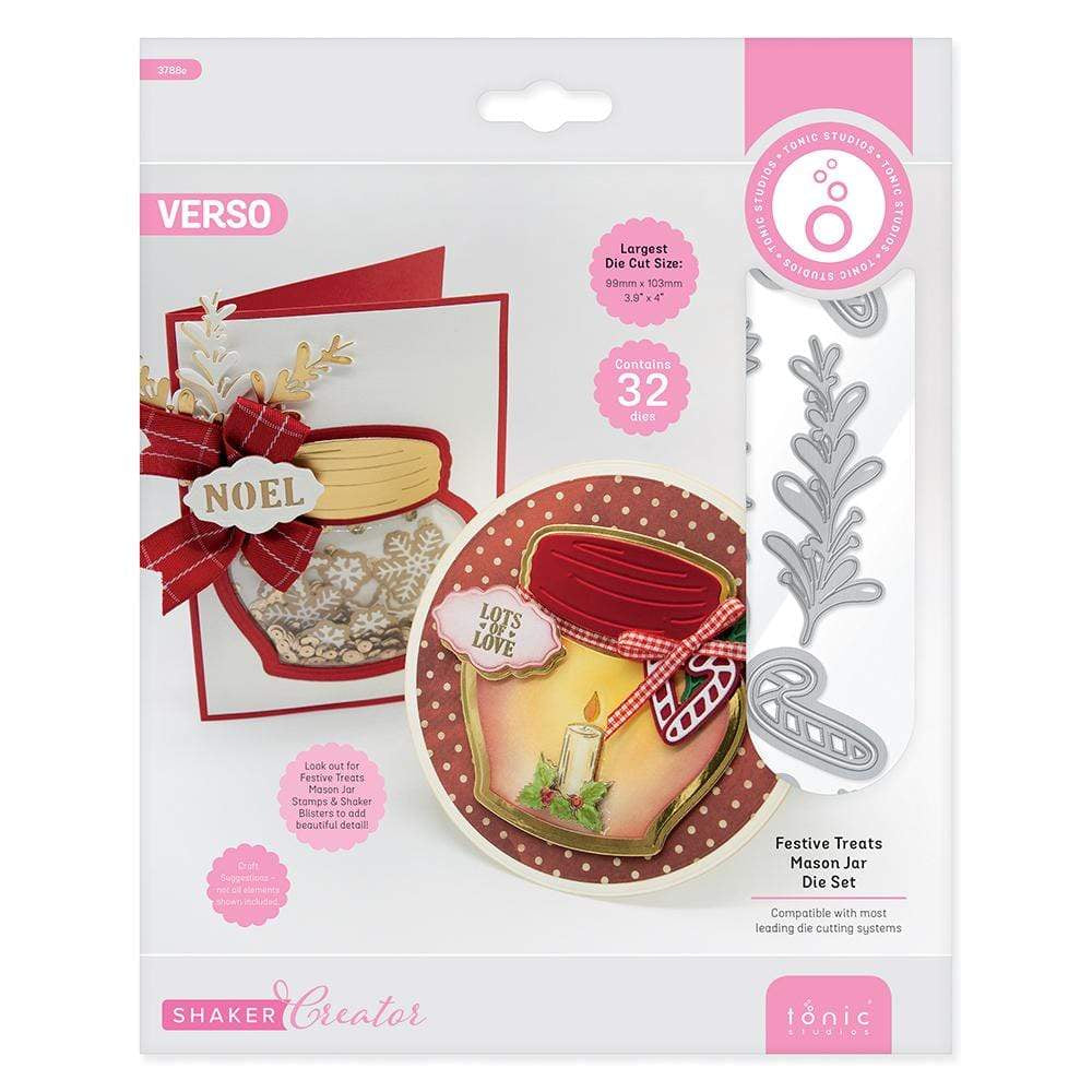 Tonic Studios Shaker Creator Tonic Studios - Shaker Creator - Festive Treats Mason Jar Die Set - 3788E