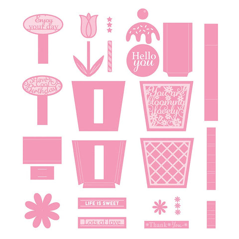 Tonic Studios Showcase Pot Of Happiness Showcase Die Set - 4649E