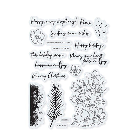Tonic Studios Stamp Club Stamp Club - Christmas Rose - Stamp & Die Set - SC12