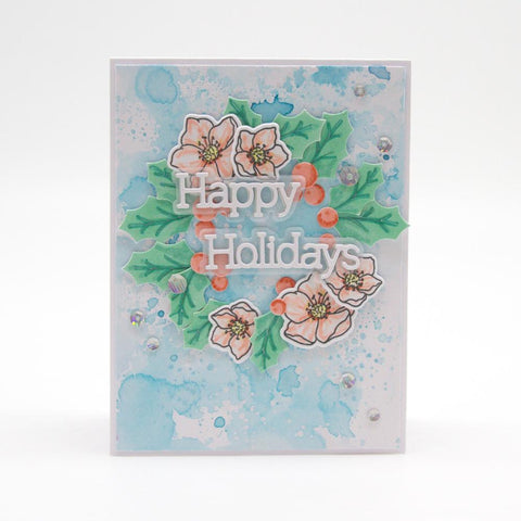 Tonic Studios Stamp Club Stamp Club - Christmas Rose - Stamp & Die Set - SC12