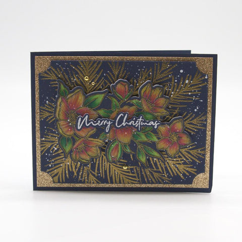 Tonic Studios Stamp Club Stamp Club - Christmas Rose - Stamp & Die Set - SC12