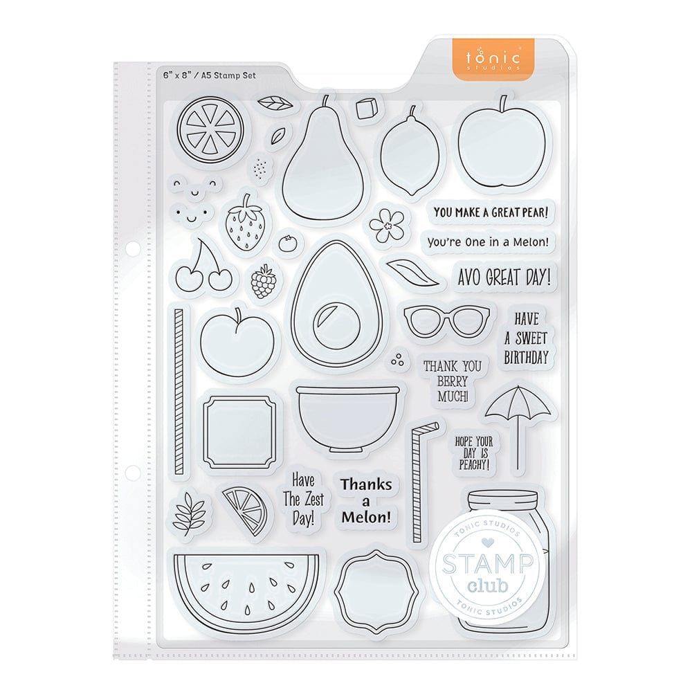 Tonic Studios Stamp Club Stamp Club - One in a Melon - Stamp Set - 5170E