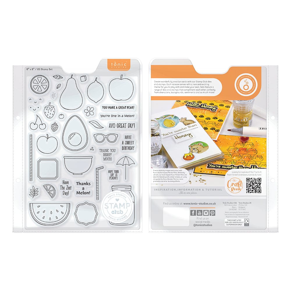 Tonic Studios Stamp Club Stamp Club - One in a Melon - Stamp Set - 5170E