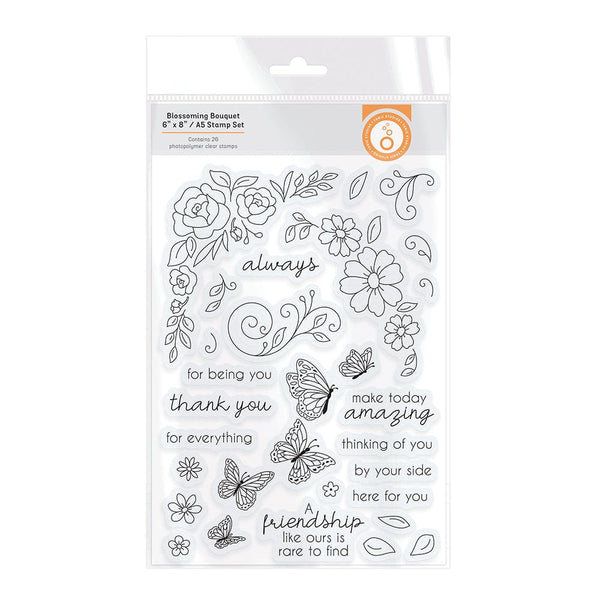 Tonic Studios Stamp Club Tonic - Blossoming Bouquet Stamp Set - 5224e