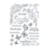 Load image into Gallery viewer, Tonic Studios Stamp Club Tonic - Blossoming Bouquet Stamps &amp; Stencils -BFM04
