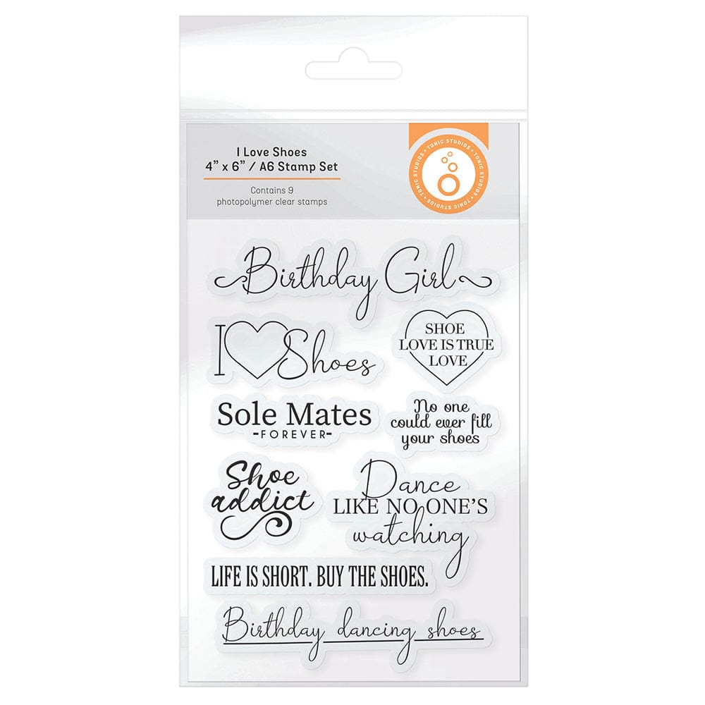 Tonic Studios Stamps Tonic - I Love Shoes Stamp Set - 5174e